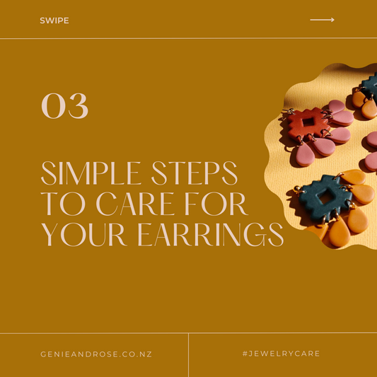 How to: 3 simple steps to care for your earrings